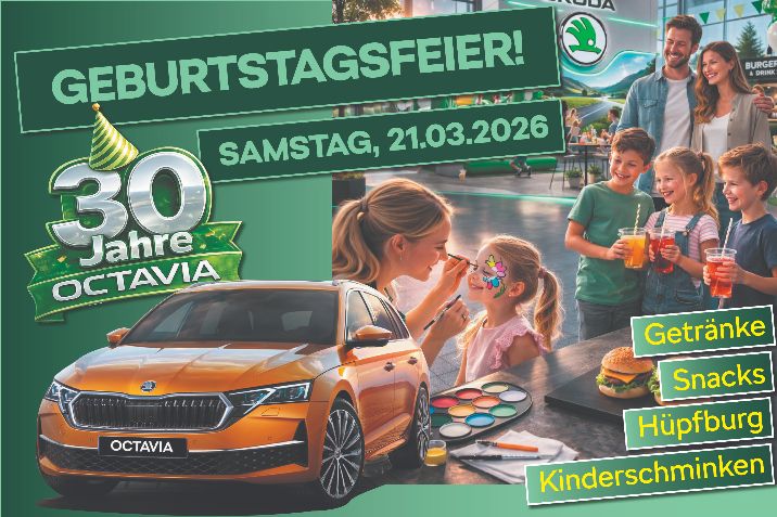 Einladungssujet mit Octavia und Beschreibung der Programmpunkte