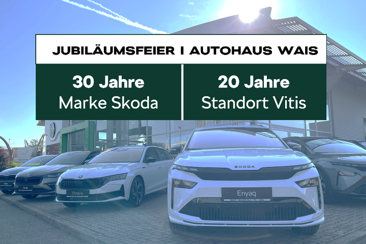 Titelbild Jubiläumsfeier - 30 Jahre Skoda - 20 Jahre Standort Vitis